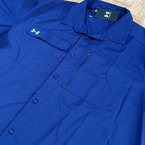 Men's UA Motivator Coach's Button Up Shirt - Picture 8 of 11